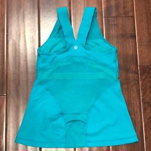 Lululemon blue teal turquoise deep V tank